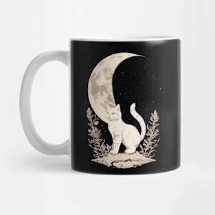 Celestial Cat Moon Mug